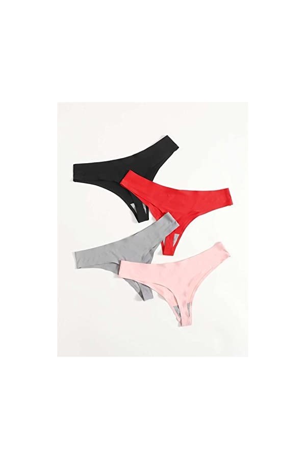 UYROOSS Culotte for Femmes 4pack Plus Culotte sans Soudure, sous-vêtements Culottes Hautes Culottes Stretch Color : A, Size 