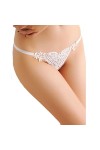 Dentelle Lady Heart Slips Lingerie Knickers G-string Tongs Culottes Sous-vêtements GongzhuMM B BLEU 