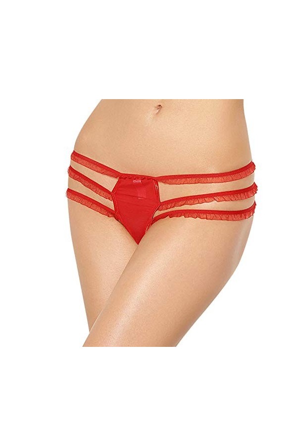 Rtyoo Lingerie Sexy Homme Vêtements Techniques Et Spéciaux Sexy Lingerie Sexy Triangle Culotte en Dentelle Séduction@Red_M