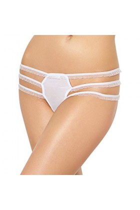 Rtyoo Couple De Lingerie Lingerie Sexy Homme Lingerie Sexy Culotte en Dentelle Triangle Sexy Séduction@Blanc_XXXL