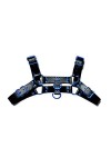 Harnais de poitrine pour Hommes Ceinture sexy en cuir PU Bretelles réglables Gay Wetlook Clubwear Costum Muscle Sling Color:y