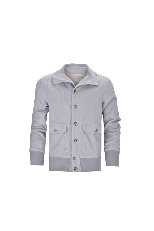 Hommes Manteaux dhiver Sport Coupe-Vent Veste Chaude Extérieur Fermeture Éclair Cardigan à Capuche Solide Veste avec Poches 
