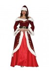 GUIRMA Déguisement Mère Noël chic à dorures femme - Rouge - M 38-40 