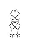 BBOHSS Harnais de Corps pour Femmes en Cuir Punk Mode Soutien-Gorge Bas Porte-Jarretelles Gothique Carnaval Halloween Danse C