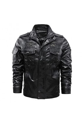 RYTEJFES Veste chaude en peluche dhiver - Veste demi-saison pour homme - Veste en peluche pour homme - Veste dautomne - Ves