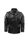 RYTEJFES Veste chaude en peluche dhiver - Veste demi-saison pour homme - Veste en peluche pour homme - Veste dautomne - Ves