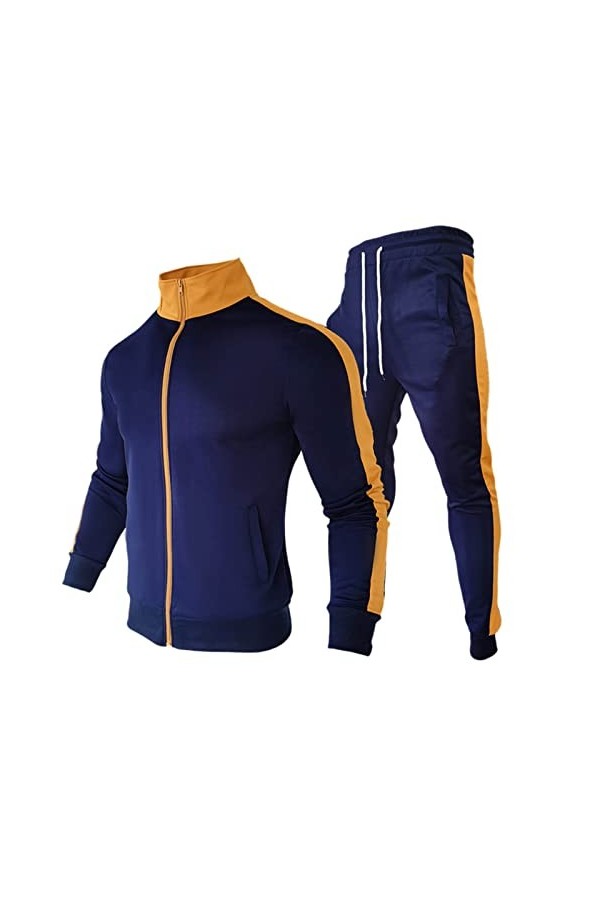 RYTEJFES Vêtements de sport pour hommes Ensembles Gym Fitness Entraînement Pantalons de jogging Confortable Hommes Élégant Vê