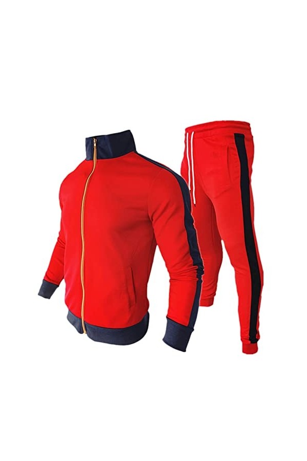 RYTEJFES Vêtements de sport pour hommes Ensembles Gym Fitness Entraînement Pantalons de jogging Confortable Hommes Élégant Vê
