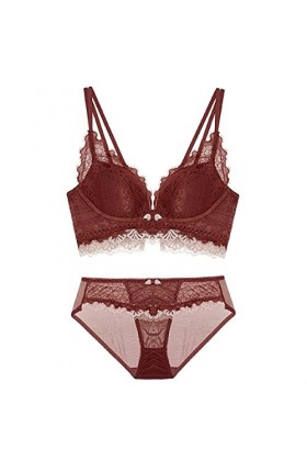 Ensemble de Lingerie Sexy pour Femmes Ensemble de Soutiens-Gorge en Dentelle pour Femmes, Soutien-Gorge et Culotte en Dentell