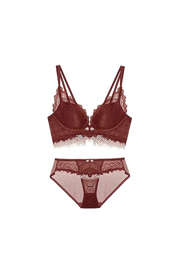 Ensemble de Lingerie Sexy pour Femmes Ensemble de Soutiens-Gorge en Dentelle pour Femmes, Soutien-Gorge et Culotte en Dentell