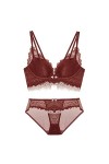 Ensemble de Lingerie Sexy pour Femmes Ensemble de Soutiens-Gorge en Dentelle pour Femmes, Soutien-Gorge et Culotte en Dentell