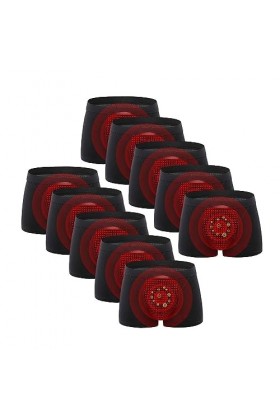 MECKOZ sous-vêtements Dagrandissement pour Hommes Caleçon de Soins de Santé à Thérapie Magnétique Libération Dions Négatifs