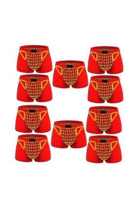 MECKOZ Pack 3/5/10 sous-vêtements Physiologiques de Thérapie Magnétique pour Hommes Boxer Tourmaline Thérapie de la Prostate 