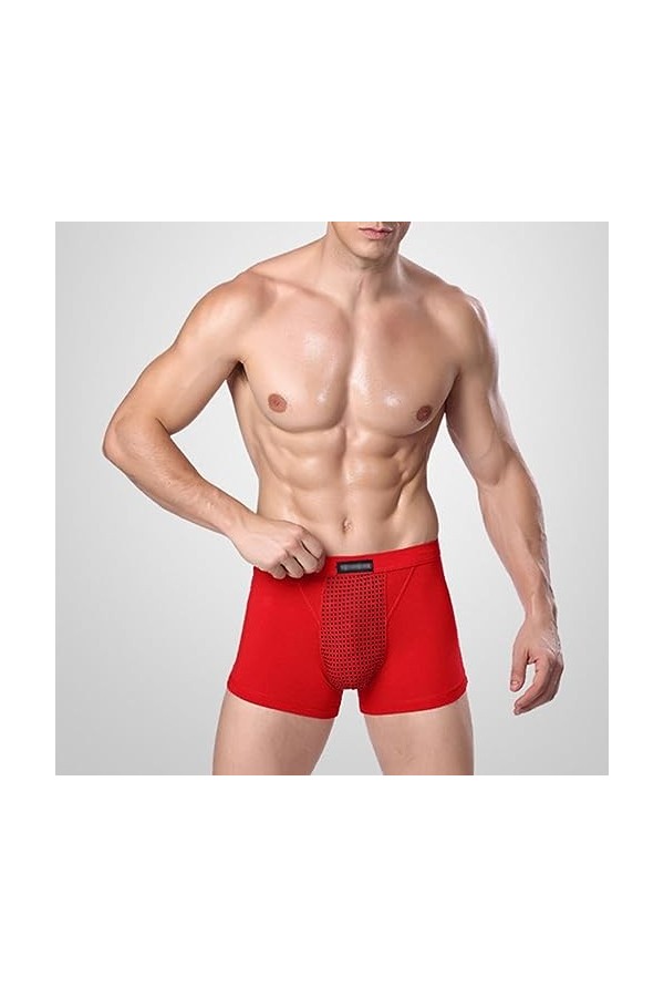 MECKOZ Pack 3/5/10 sous-vêtements Physiologiques de Thérapie Magnétique pour Hommes Boxer Tourmaline Thérapie de la Prostate 