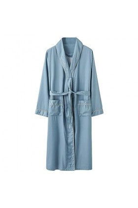 Necalisi peignoir gris Kimono Femme Nuisette Chemise de Nuit avec Ceinture Pyjamas Peignoirs Grande peignoir femme sexy XXL