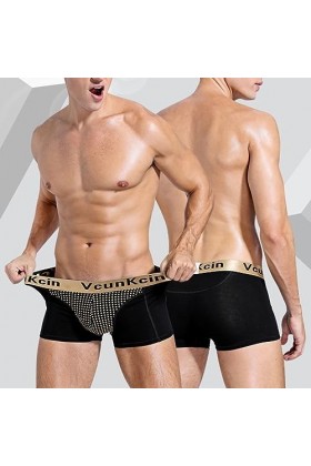 MECKOZ sous-vêtements Magnétiques pour Hommes Boxer Physiologique Tourmaline Prostate Therapy Culotte Souple Favorisant la Cr