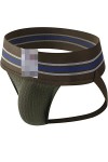 Faringoto Jock Strap Strings Sous-vêtement pour homme Jockstrap Large Bande Athlétique Soutien pour Homme, Lot de 4, Large