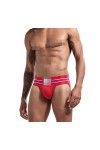 Faringoto Jock Strap Strings Sous-vêtement pour homme Jockstrap Large Bande Athlétique Soutien pour Homme, Lot de 4, Large