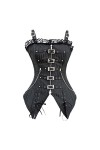 BYLIA Corset Vintage Renaissance pour Femme Bustier Steampunk à Bretelles et Fermeture Éclair Corset Gothique de Fête Cosplay