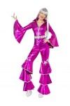 Smiffys Costume de rêve dansant des années 70, rose, taille L