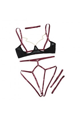 sous-vêtements Sexy pour Femmes, Ensembles de Robes, sous-vêtements pour Femmes, Lingerie Sexy, Soutien-Gorge Ouvert, String 