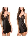 BAWHO Lingerie Sexy pour Femmes Transparente, vêtements de détente en Soie Amusants, Chemise de Nuit Sexy, Lingerie en Dentel