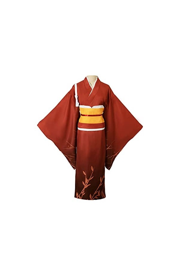 Qusunx Robe kimono pour femme - Costume de kimono japonais pour adulte