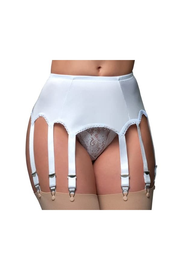 Nylon Dreams NDL11 All Plain 10 Sangles Porte-jarretelles XL, noir 