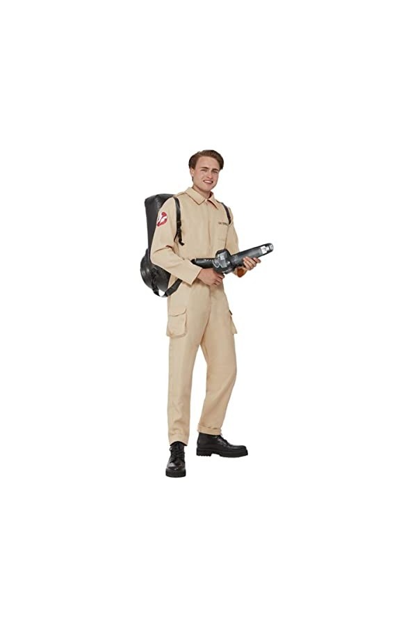 Ghostbusters Mens Costume, Jumpsuit & Inflatable Backpack, M 