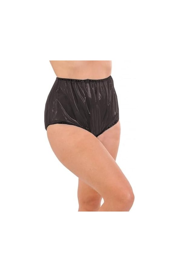 JQYTEN Adulte bébé Hommes Sissy Shorts en Plastique mâle sous-vêtements gai Lingerie érotique Clair PVC Bloomer Shorts Jupe S