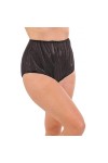 JQYTEN Adulte bébé Hommes Sissy Shorts en Plastique mâle sous-vêtements gai Lingerie érotique Clair PVC Bloomer Shorts Jupe S