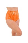 JQYTEN Adulte bébé Hommes Sissy Shorts en Plastique mâle sous-vêtements gai Lingerie érotique Clair PVC Bloomer Shorts Jupe S