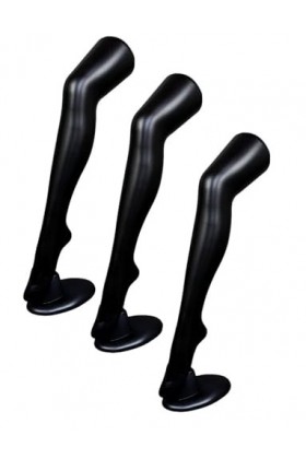 Lot de 3 jarretières pour la présentation de bas et de chaussettes, porte-jarretelles, pied décoratif féminin de 74 cm avec s