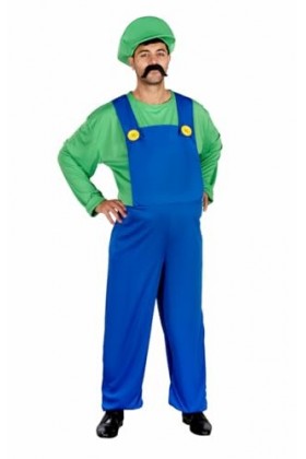 ORION COSTUMES Mens Plus Size Super Plumbers Mate Video Game Movie Fancy Dress Costume