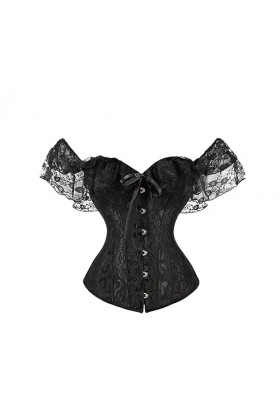 Rfmfkkg Corset sexy pour femme - Robe de mariée classique - Corselet sexy, Noir , L