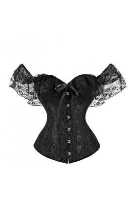 Rfmfkkg Corset sexy pour femme - Robe de mariée classique - Corselet sexy, Noir , L