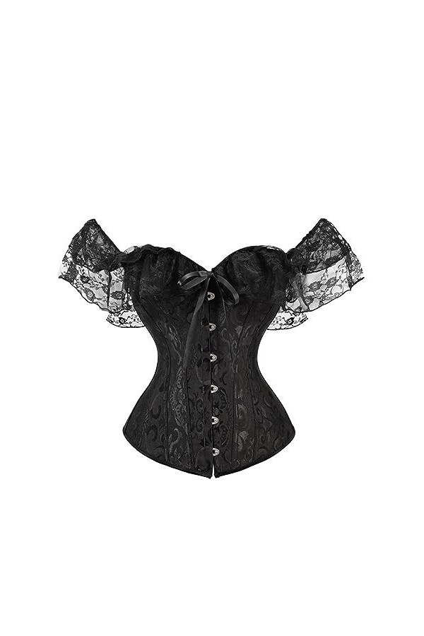 Rfmfkkg Corset sexy pour femme - Robe de mariée classique - Corselet sexy, Noir , L