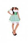 Robe de soubrette allemande de lOktoberfest - Costume de soubrette traditionnel - Costume de costumade léger, Vert, M