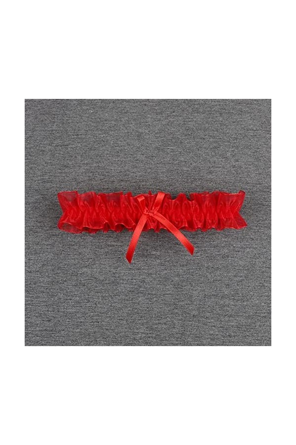 NOGRAX WXYNHHD Femmes Jambe Anneau Sexy Lingerie Dentelle Porte-Jarretelles nœud Papillon Jambe Boucle Jarretelles mariée Bas