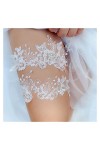 COLIFAS Sexy Dentelle Fleur Mariage Jarretière Ceinture De Mariée Cuisse Jarretière Couleur : Blanc, Taille : Taille Unique 