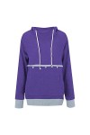 Zilosconcy Sweat à capuche pour femme avec fermeture éclair Pull à capuche pour femme - Sans manches - Blanc - T-shirt à manc
