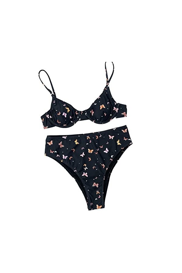 SXSGSM Maillots de Bain pour Femmes Sexy Strap Plain Mini Sexy Maillots de Bain pour Femmes Womens 2 Piece Swimsuits Thong Sw