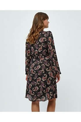 Peppercorn Hensley Gigi Wrap Dress Curve Femmes UK | Robes dautomne Taille 46 Portefeuille, 9000p Noir Pr, Plus