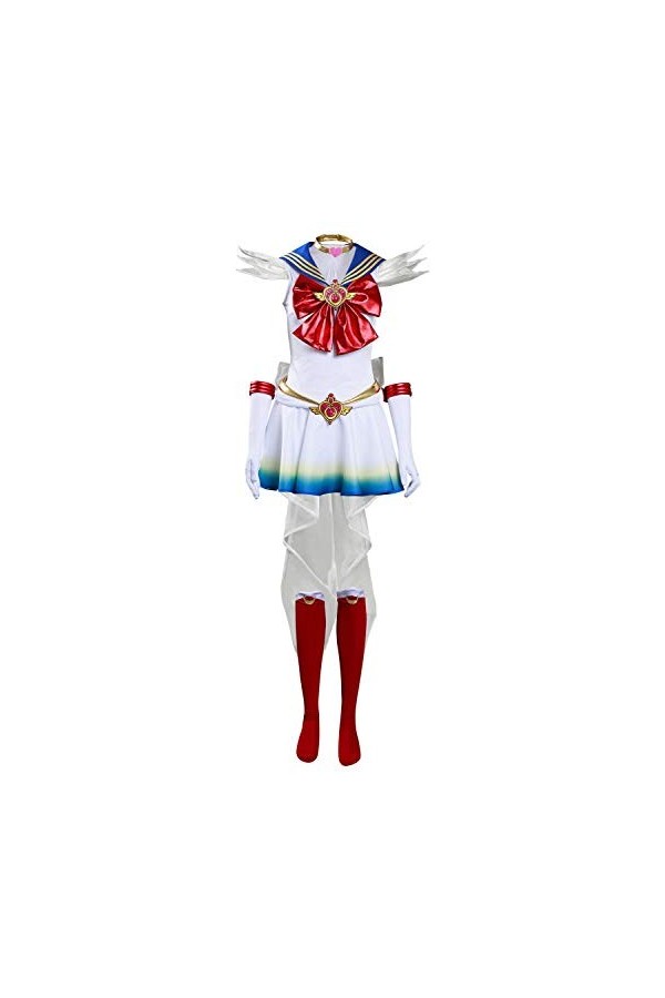 Costume de marin Usagi Tsukino – Robe duniforme scolaire japonais pour filles et filles – Tenue de marin anime – Ensemble co