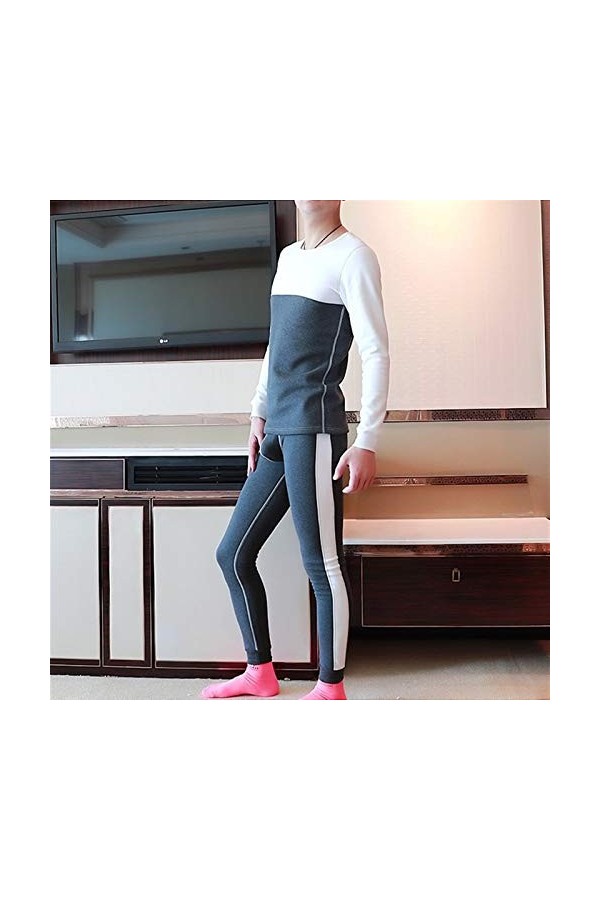 DDSP Sexy Coton Low Rise sous-vêtements Longs Vêtements Thermiques Thermique Thermique Underpants Hommes Solides Hommes Colo