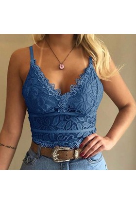 VaiKanhai Culotte sexy pour femme - String sexy - En coton stretch - Taille haute - Pour femme, bleu, XXL