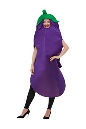 Smiffys 50717 Costume Aubergine Mixte Adulte, Violet, Taille Unique