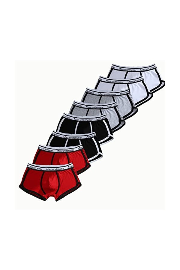 Boxer Short sous-Pants Coton Sommeil Shorts Masculins Hommes Culotte Hommes Boxer Pantalon décontracté sous-vêtements Color 