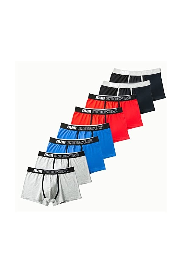 Boxer Short sous-Pants Coton Sommeil Shorts Masculins Hommes Culotte Hommes Boxer Pantalon décontracté sous-vêtements Color 