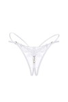 Hengzi String sexy en dentelle pour femme, violet, taille unique
